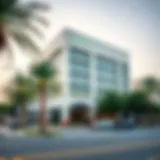 Exterior view of Al Ward Building showcasing modern architecture