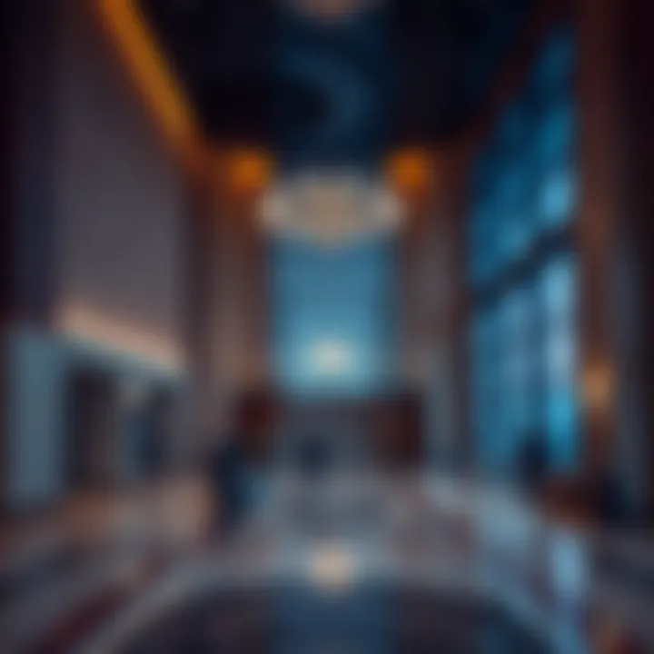 Luxurious lobby interior of Al Ward Building