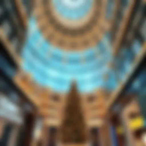 A breathtaking view of the Dubai Mall's interior showcasing its architectural grandeur