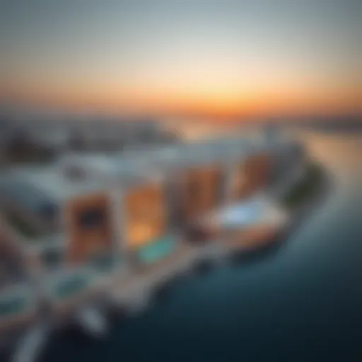 Aerial view of Cove by Imtiaz showcasing modern architecture