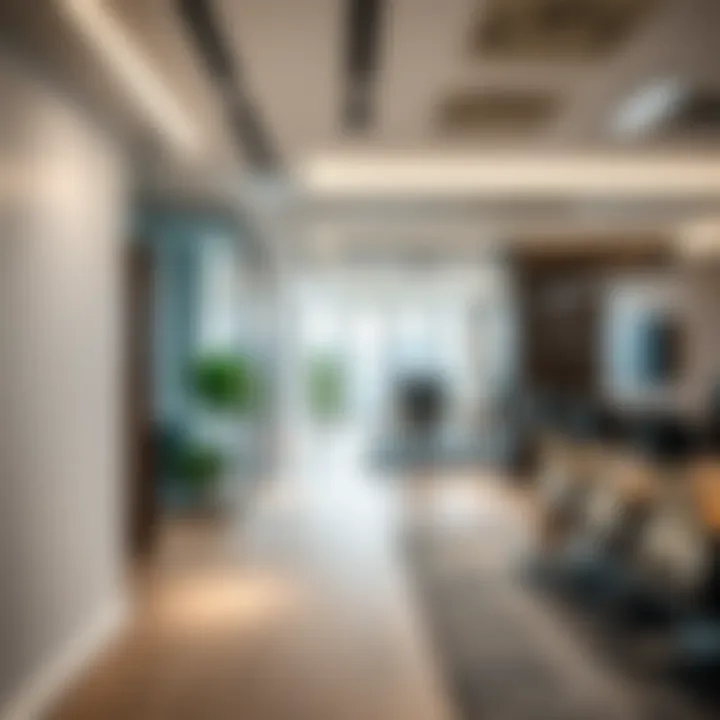 Interior layout showcasing functional office spaces