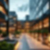 Modern architectural design of Dewa Warsan office buildings