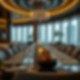 Elegant dining setup in a luxury restaurant