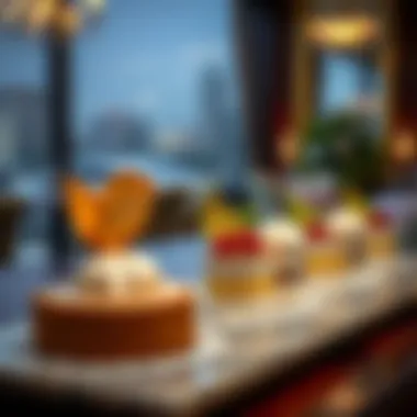 Decadent Desserts: Sweet Delights in Dubai's Elite Restaurants Exquisite dessert presentation