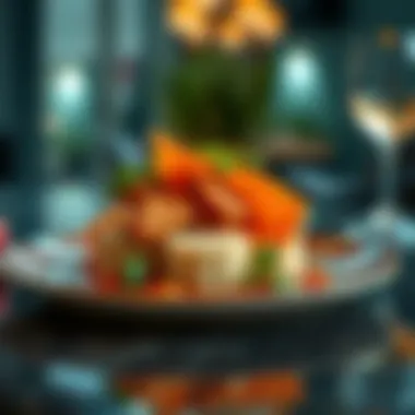 Artistry on a Plate: Culinary Masterpieces in Dubai Gourmet dish beautifully plated