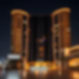 Stunning exterior view of Oceana Hilton Jumeirah showcasing architectural design