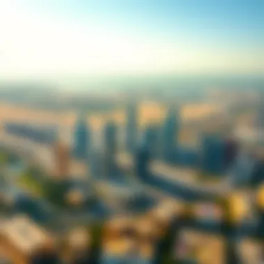 Aerial View of Dubai Aerial view of Dubai highlighting prime locations for salons