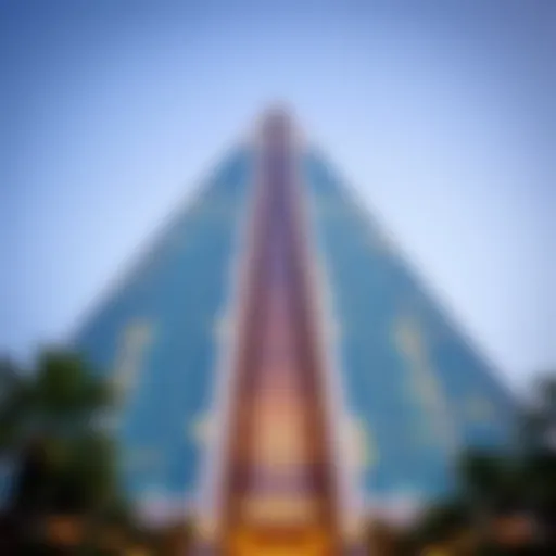 Architectural details of Pyramid Center