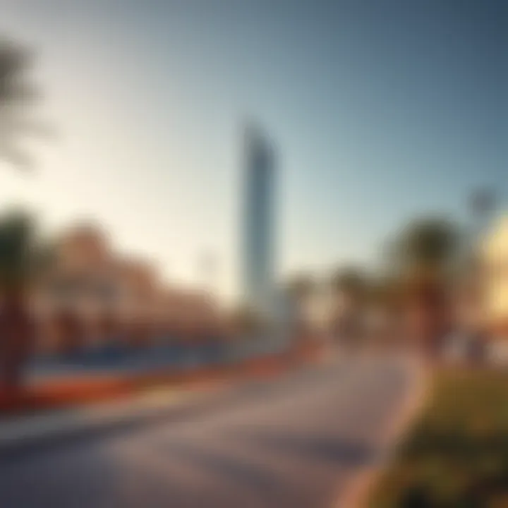 Surrounding area of Safa Two Towers emphasizing local attractions