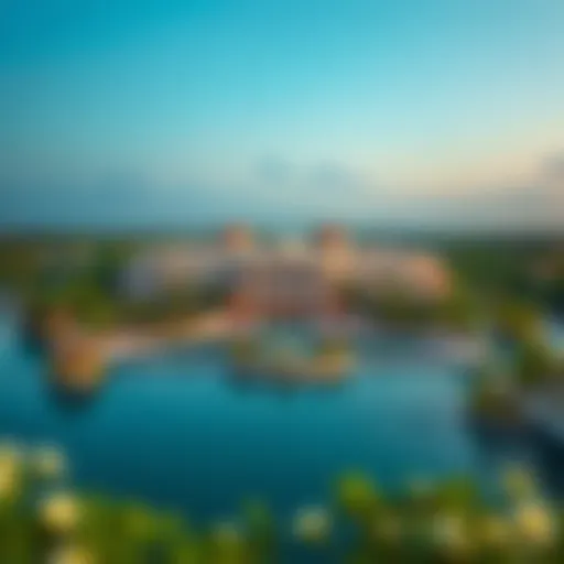 Aerial view of Sobha Hartland Lagoon showcasing its architectural splendor