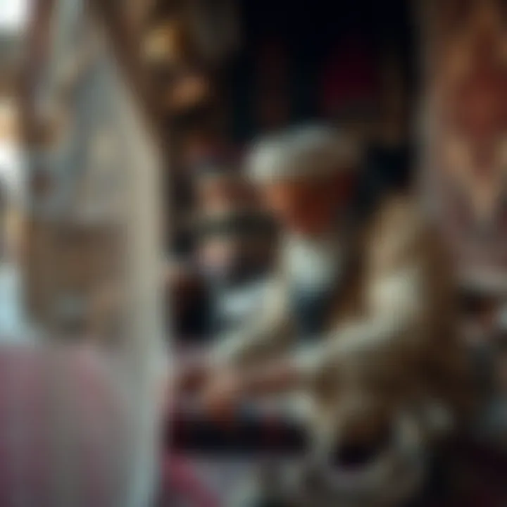 An artisan weaving a carpet, highlighting the craftsmanship and dedication involved