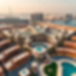 Aerial view of الفيستيفال سيتي showcasing its architectural beauty and layout
