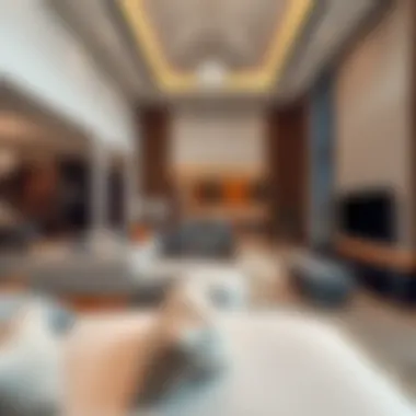Luxurious Interiors at The Pointe Luxurious interiors of a residential unit at The Pointe