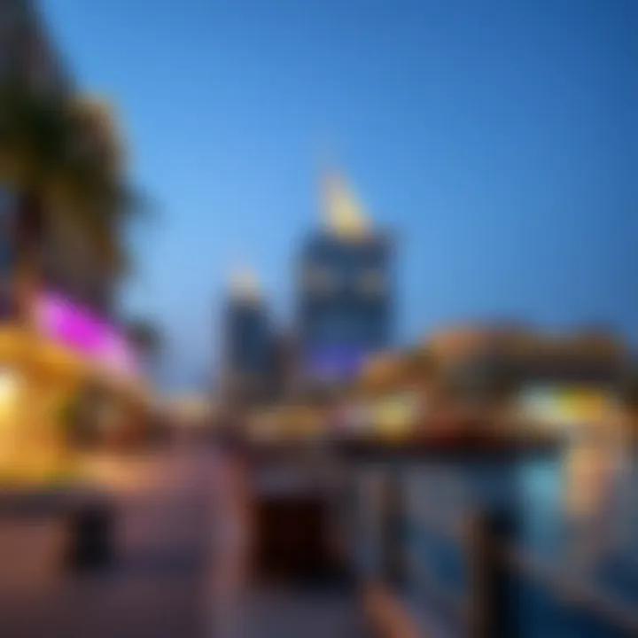 The Pointe's waterfront promenade with vibrant leisure activities