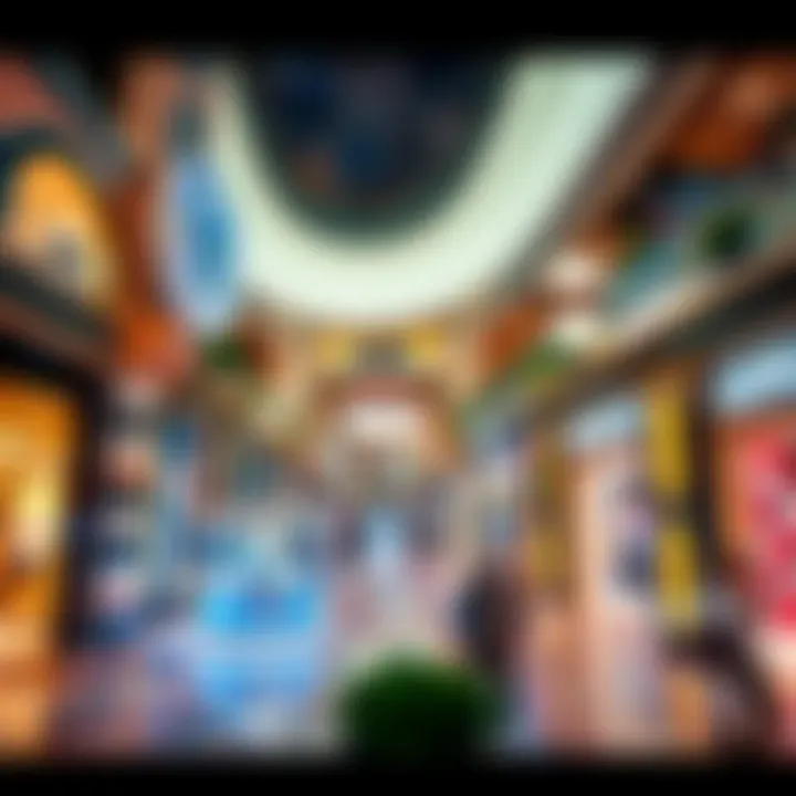 Luxurious interior of the Dubai Mall showcasing high-end shops and attractions