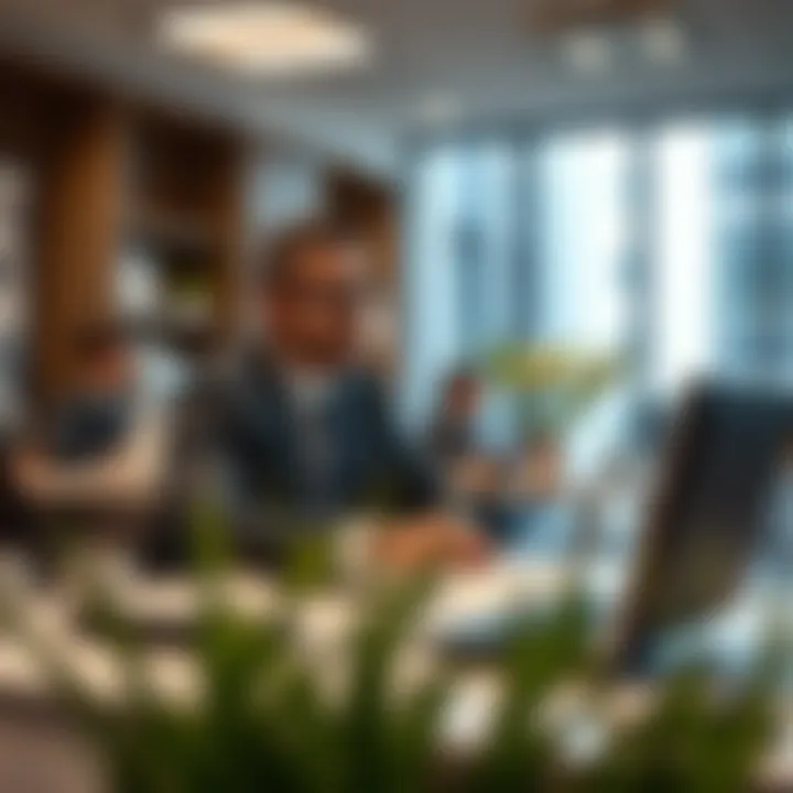 Office environment reflecting professional challenges