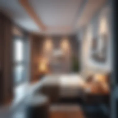 Elegant Interiors of Compact Studios Elegant interior of a compact studio space