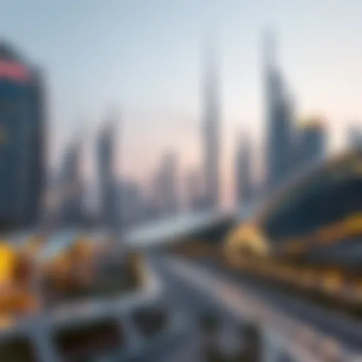 A futuristic skyline of Dubai showcasing advanced architectural designs