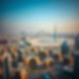 Aerial view of Dubai skyline showcasing real estate developments