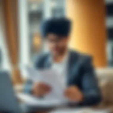Expatriate Visa Navigation Expatriate navigating paperwork for visa renewal