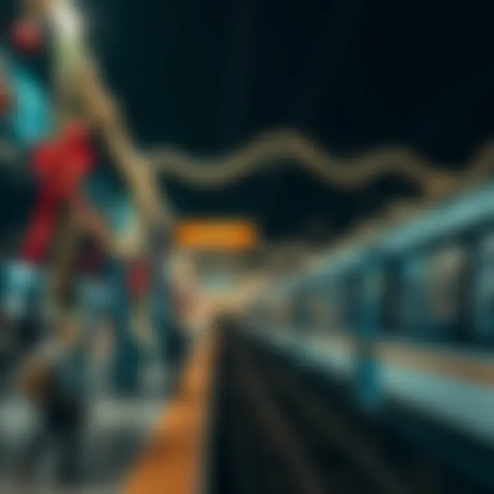 Holiday decorations at a Dubai Metro station